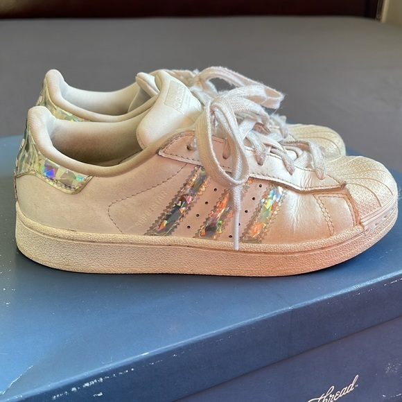 Adidas Superstar Iridescent Holographic White Size 1 - Picture 5 of 10